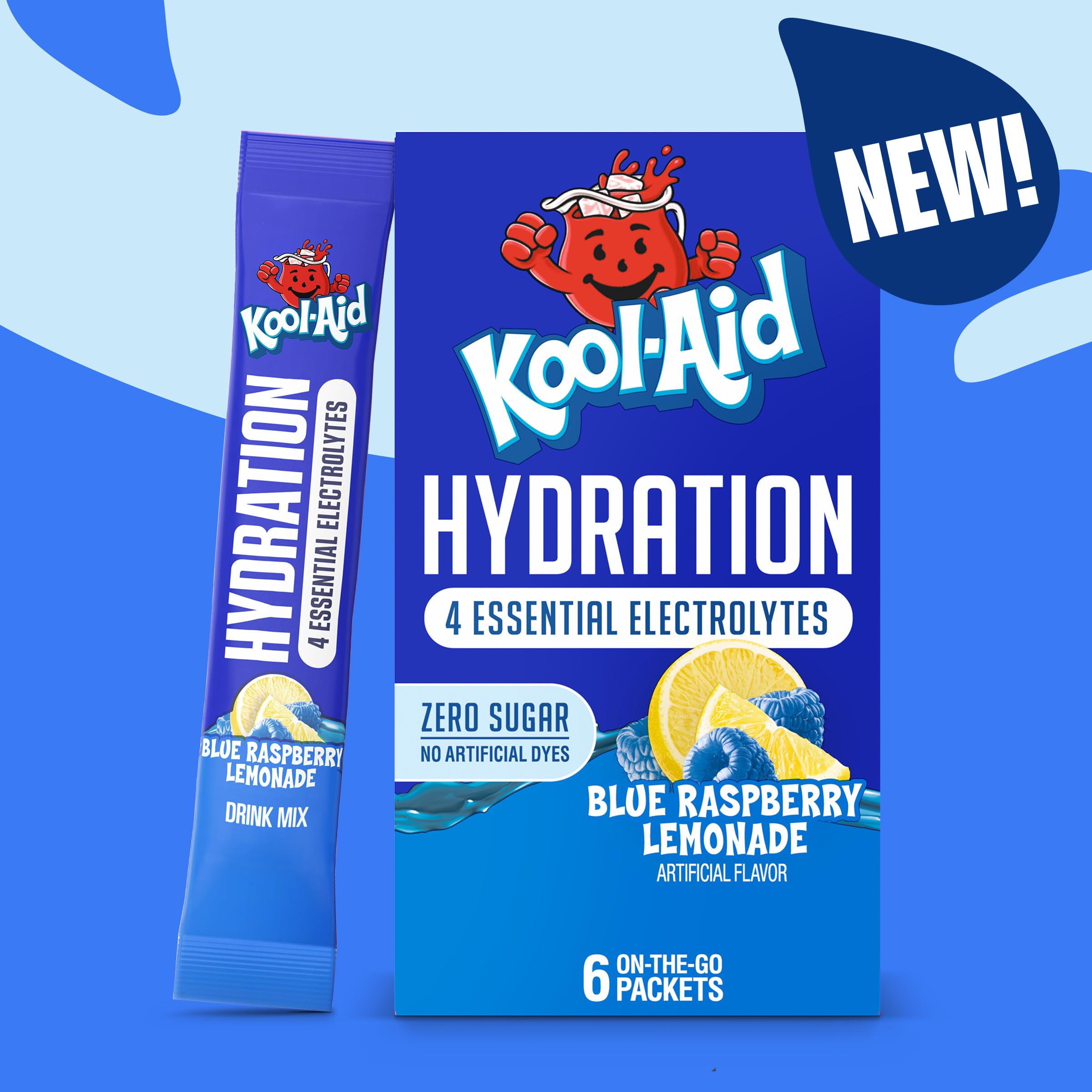 Kool-Aid Hydration electrolyte packets sodium potassium magnesium calcium
