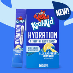 Kool-Aid Hydration electrolyte packets sodium potassium magnesium calcium