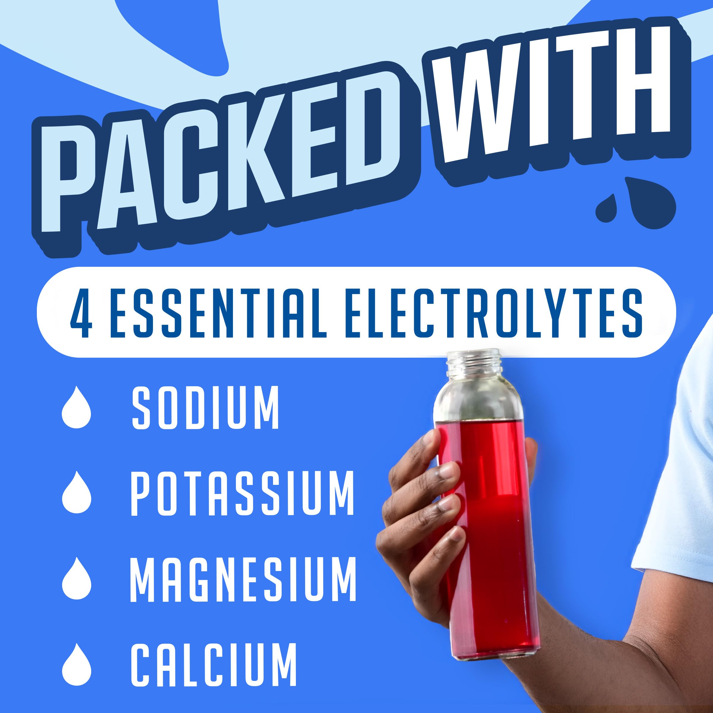 Single-serve Kool-Aid Hydration powder packet for water bottle