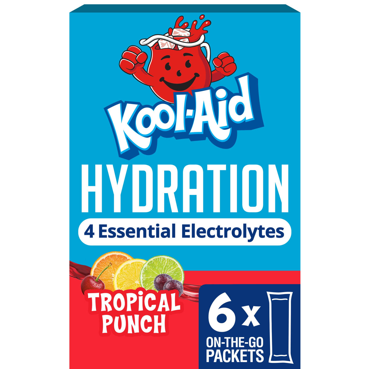 Kool-Aid Jammers Hydration Tropical Punch 1.32 oz box with six packets