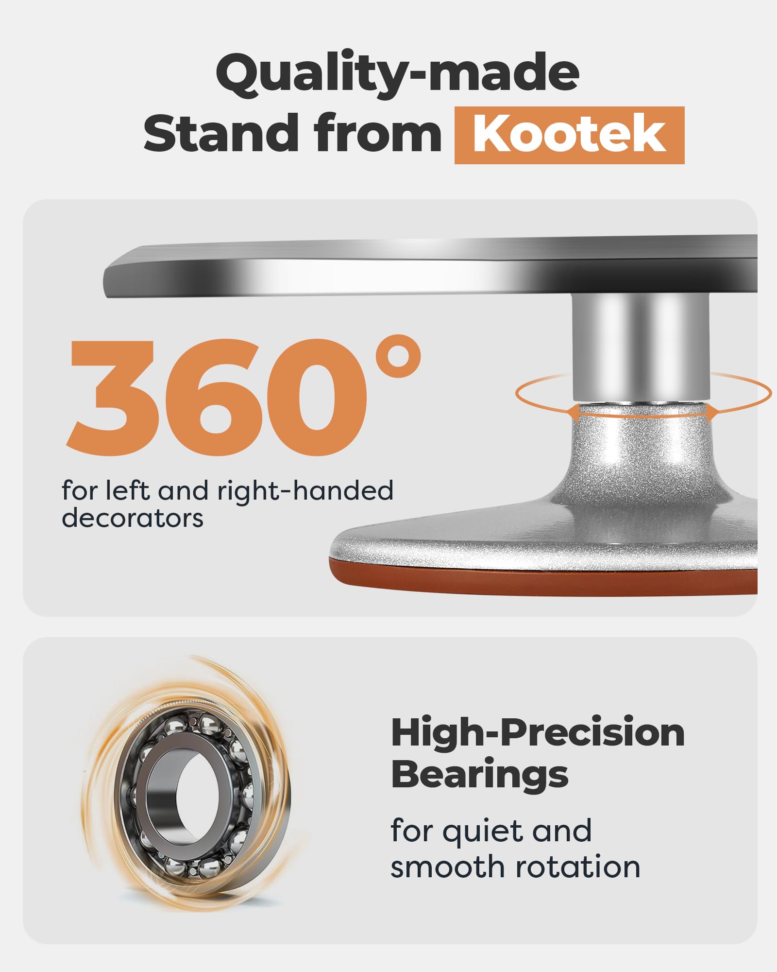 Kootek 35 pcs cake decorating kit with piping tips and spatulas