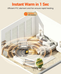 KopBeau compact ceramic space heater indoor use