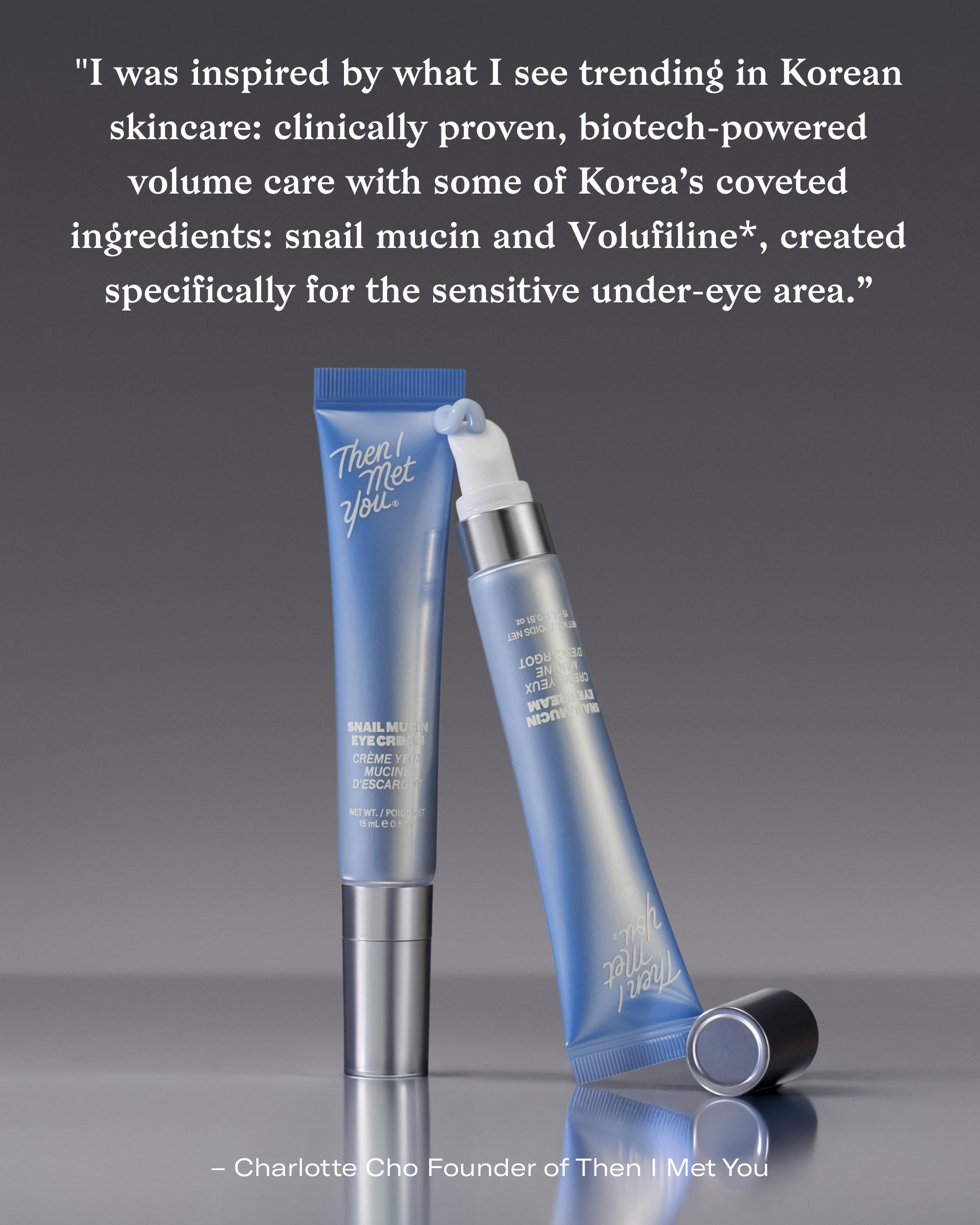Korean skin care snail mucin eye cream product image