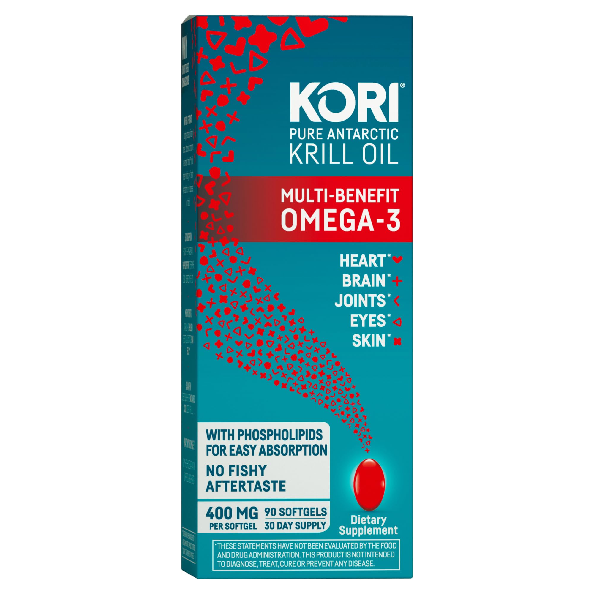 Kori Krill Oil Omega-3 400mg softgels bottle