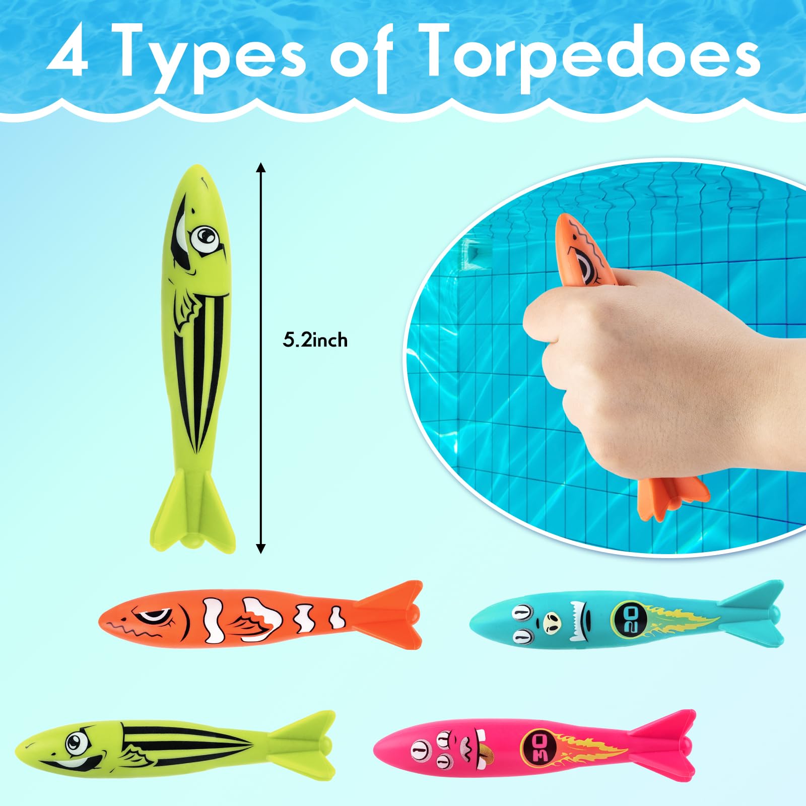 Durable non-toxic plastic pool toys