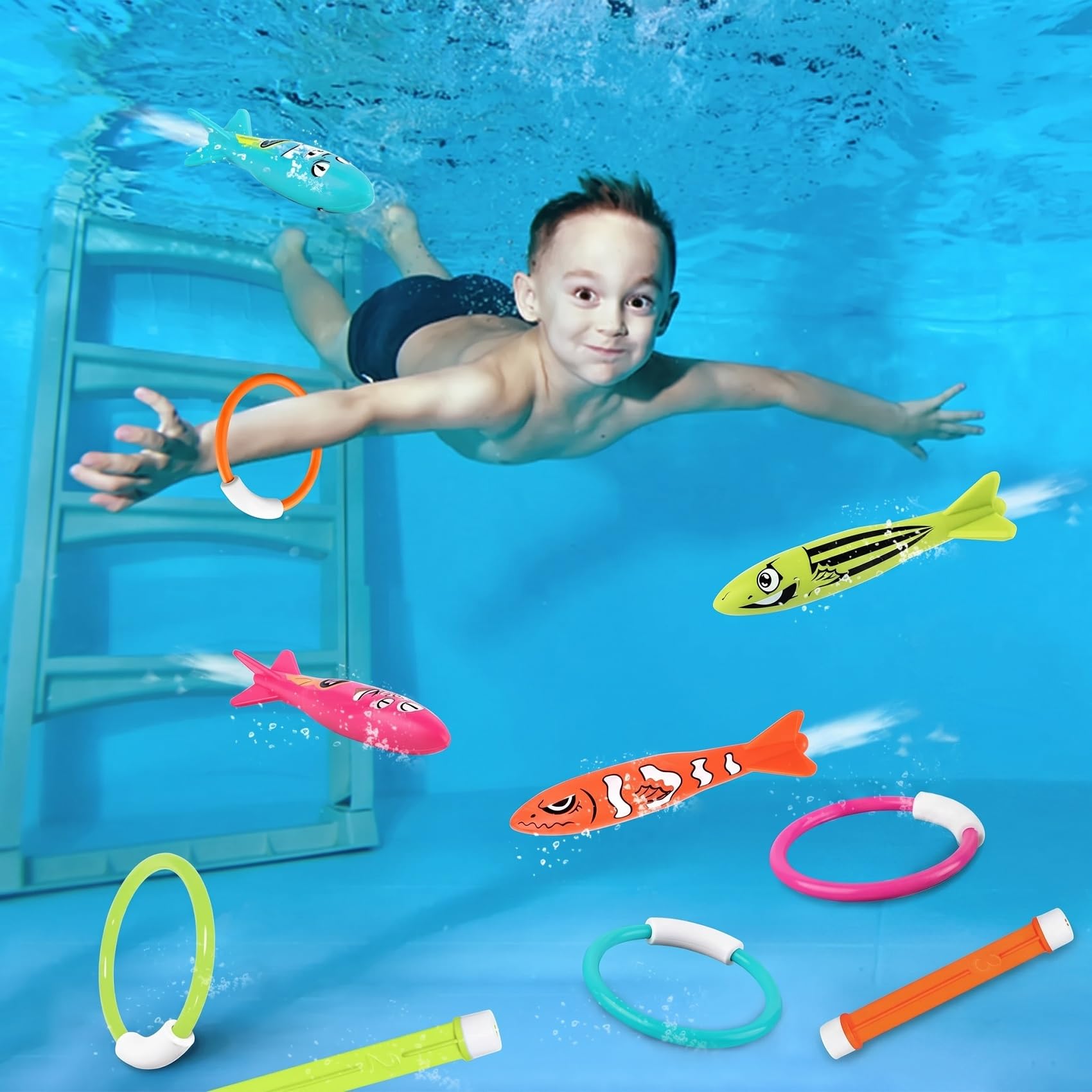 Korlon Tec pool rings included in the set
