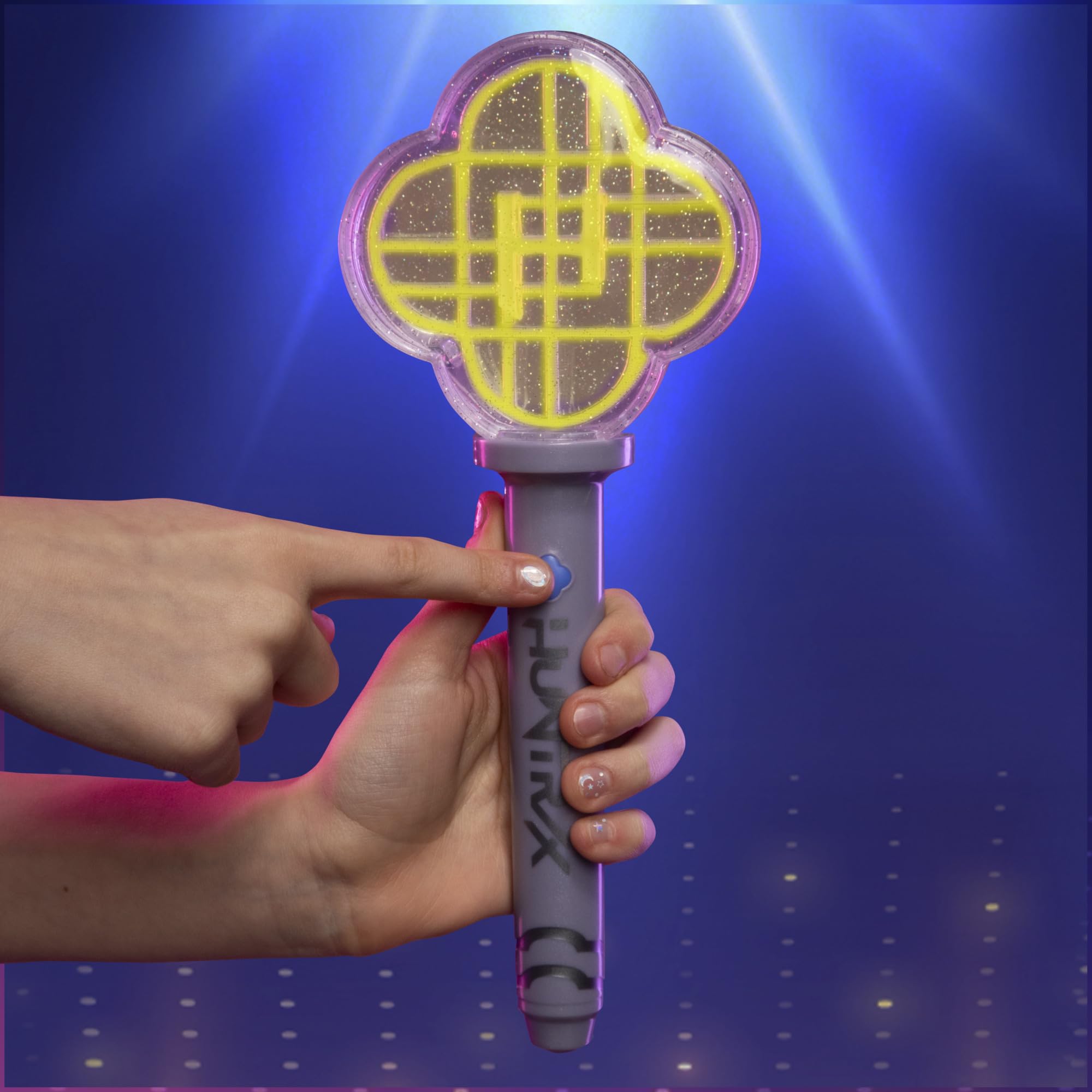 Movie-inspired design of Kpop Demon Hunters light stick