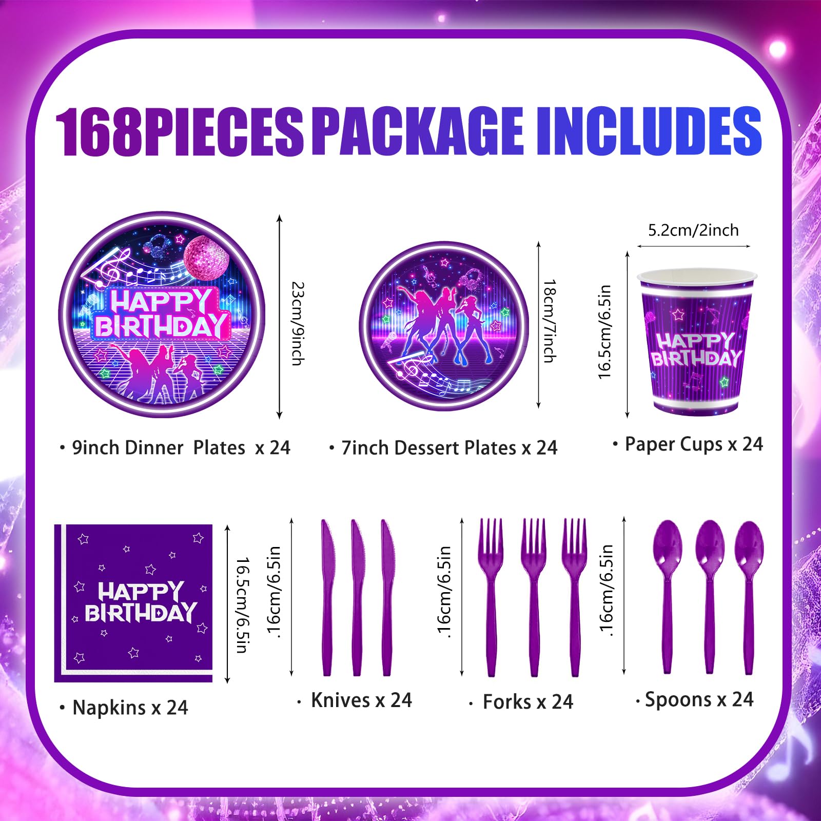 kpop birthday dinner plates 9 inch