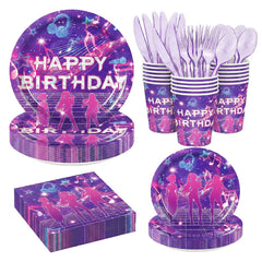 kpop music theme birthday supplies 9 inch plates