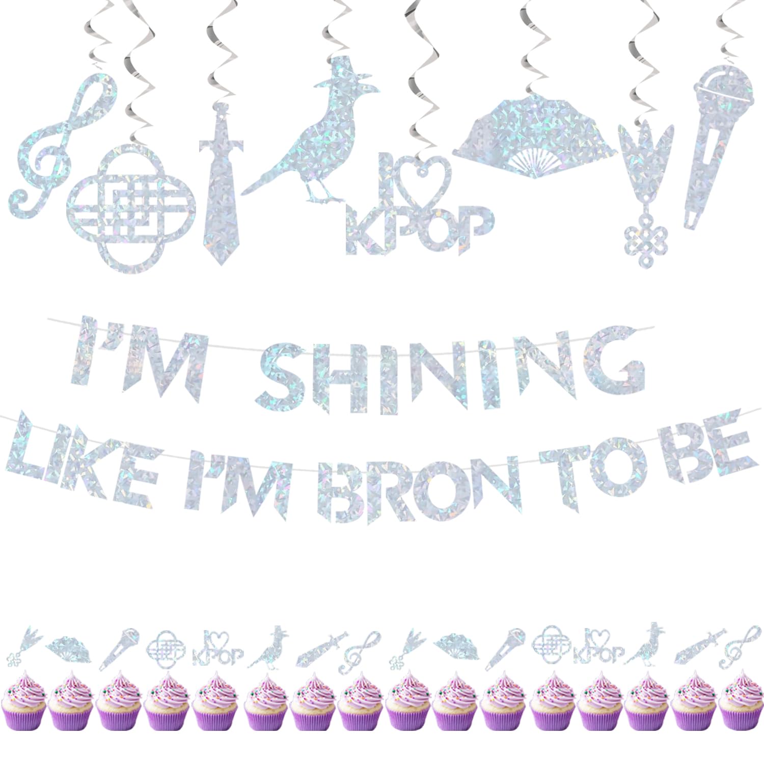 KPOP Theme Party Decor banner 16Pcs image