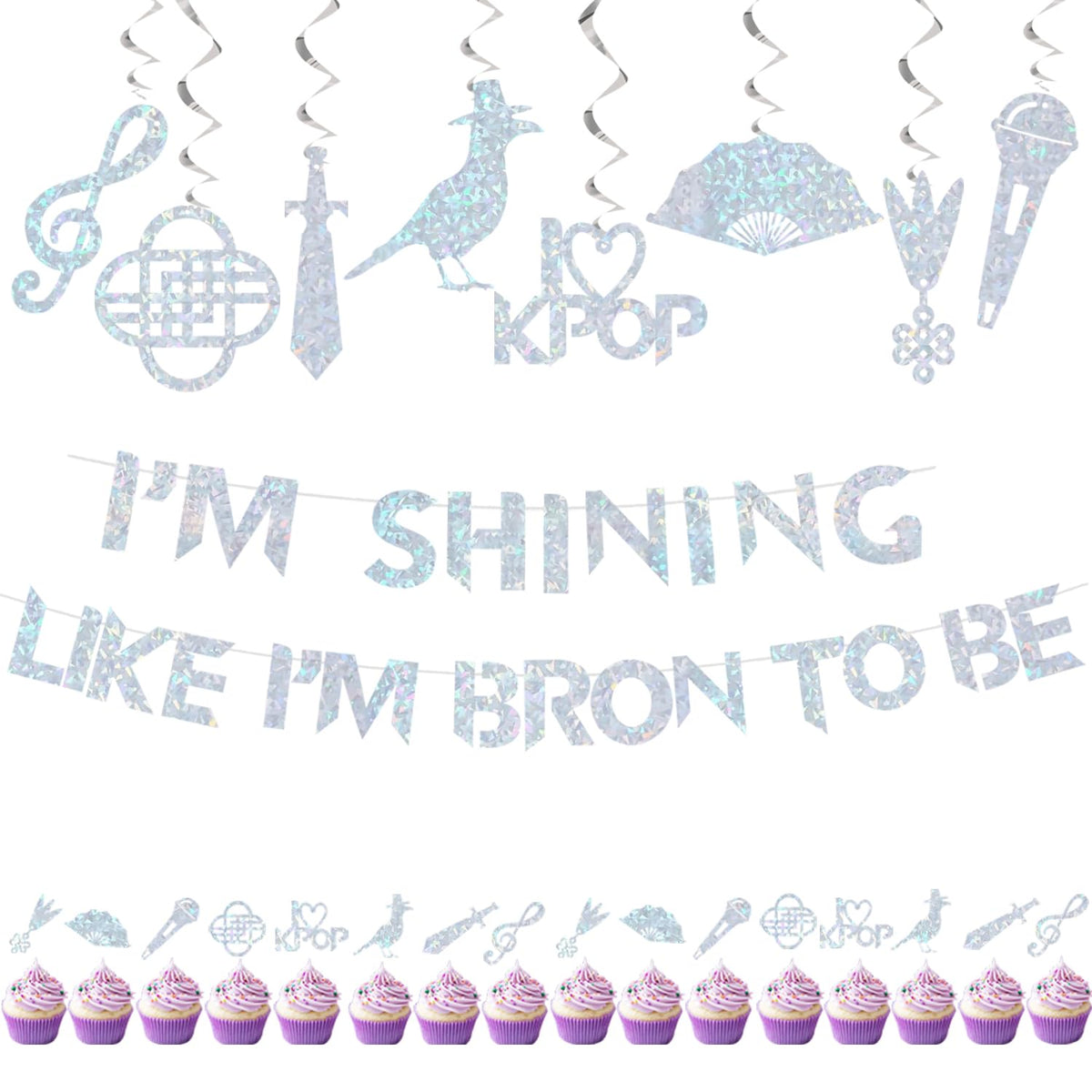 KPOP Theme Party Decor banner 16Pcs image