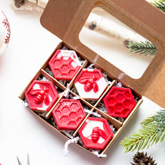 Kraft box packaging for Jarful House wax melts Merry & Bright honeycombs