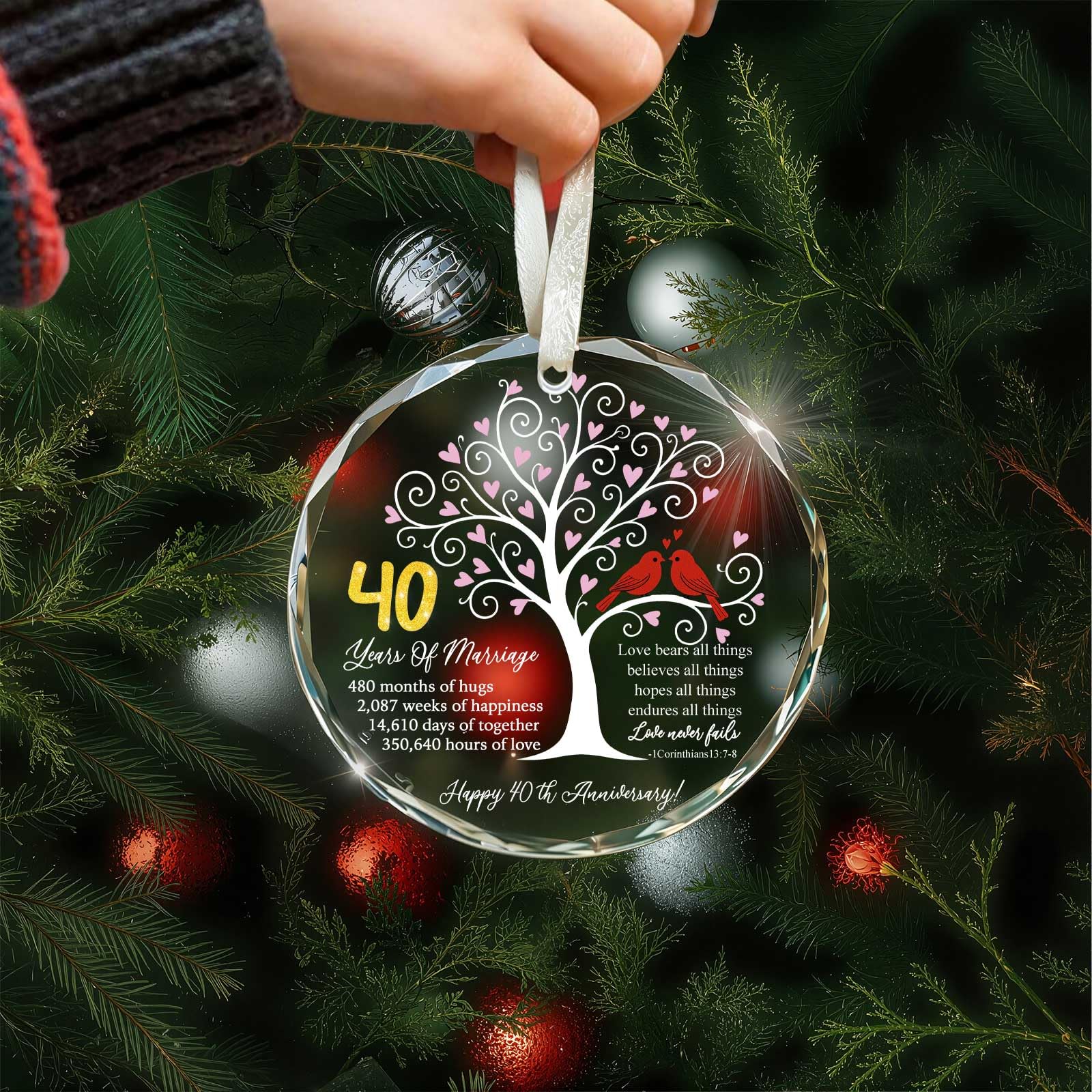 Gift-ready ornament in kraft gift box