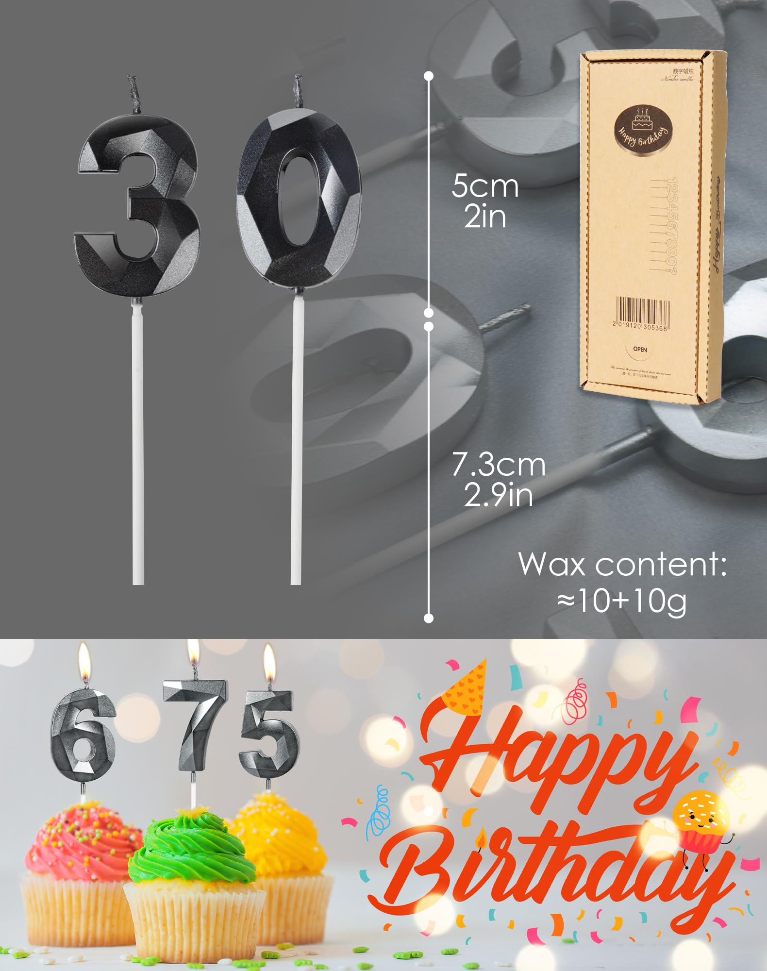 5D visual effect glow for cake decoration