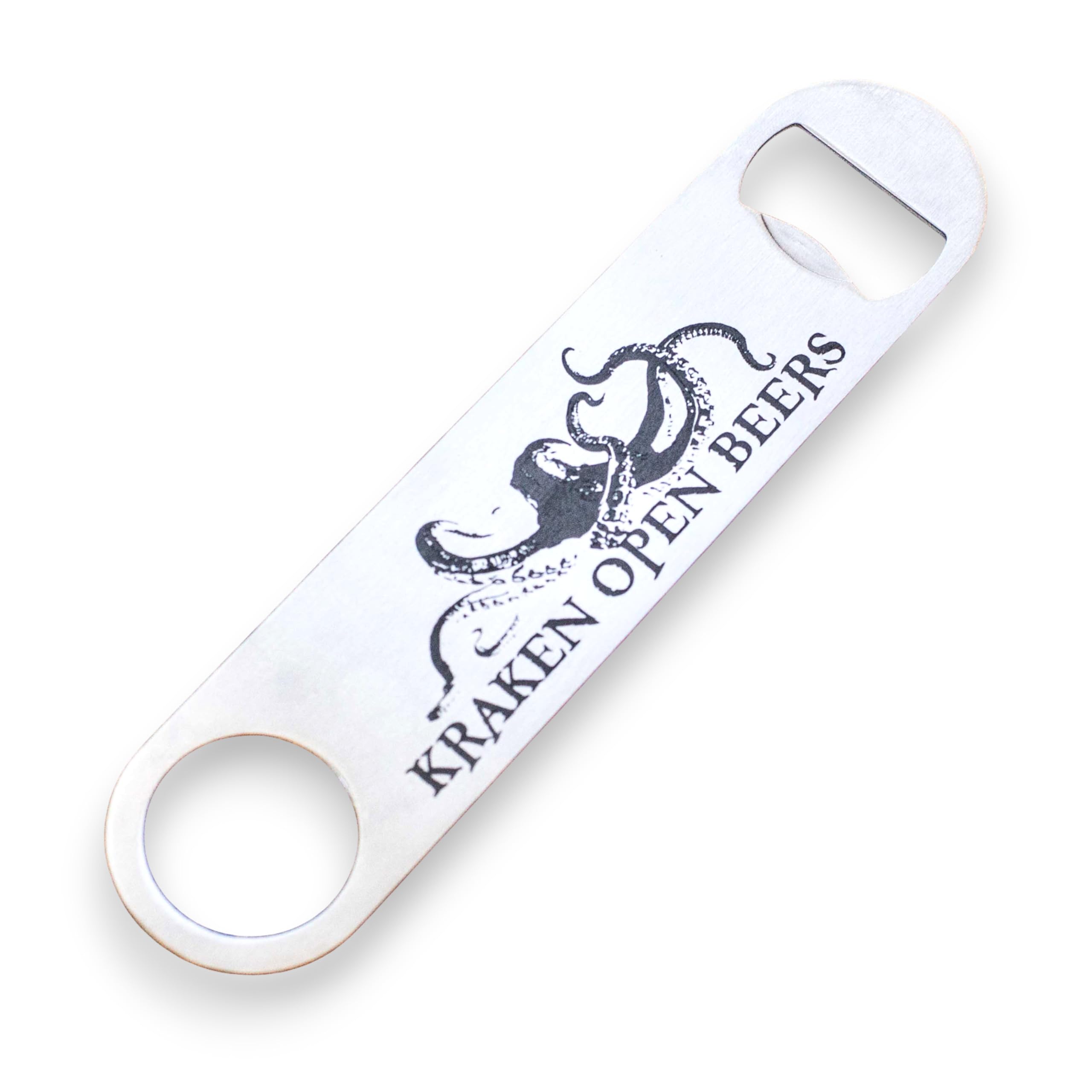 Kraken Open Beers bottle opener 7 inch long