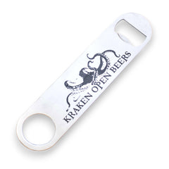 Kraken Open Beers bottle opener 7 inch long