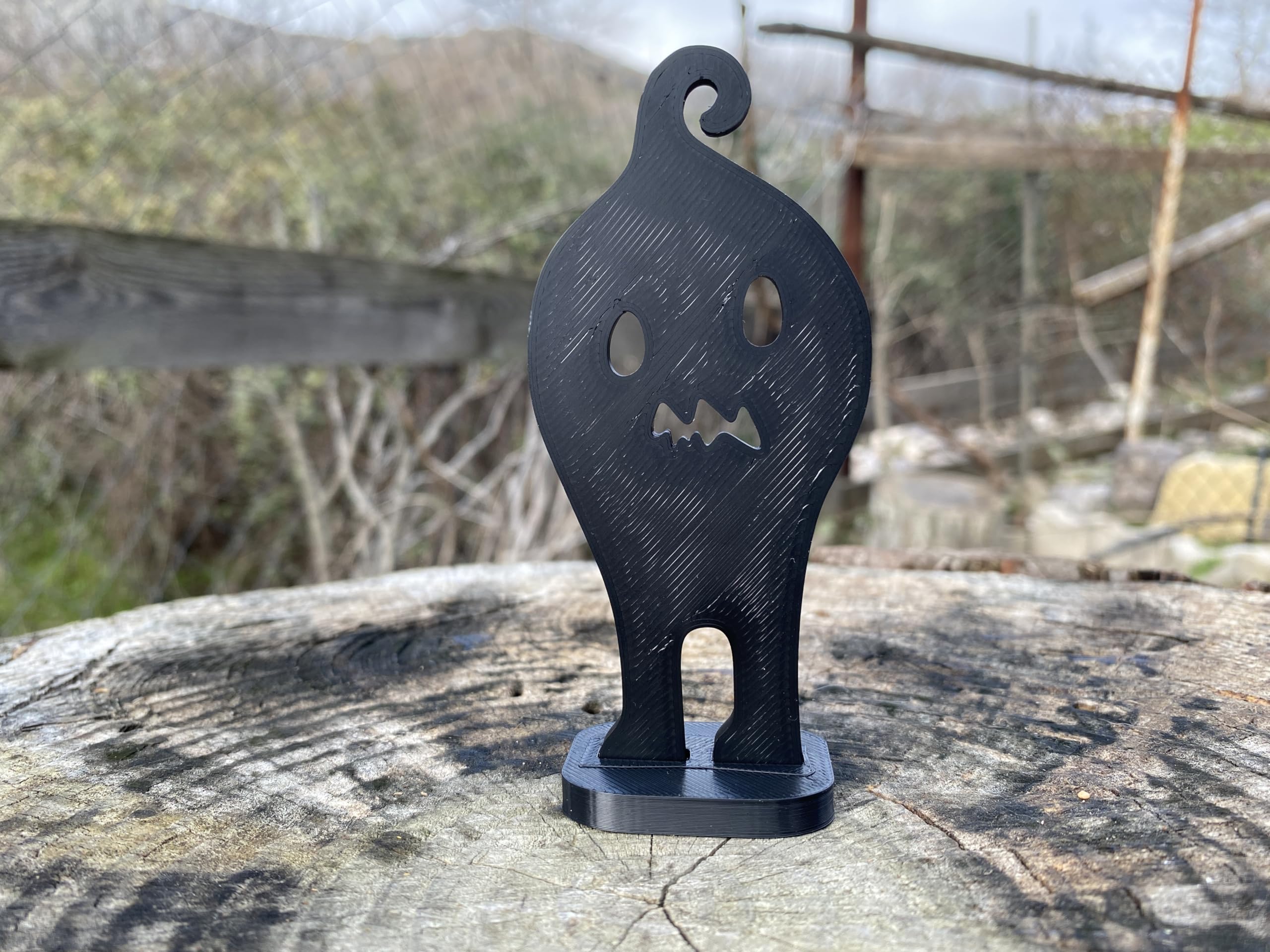 3D printed PLA Krobus figurine for desk decor