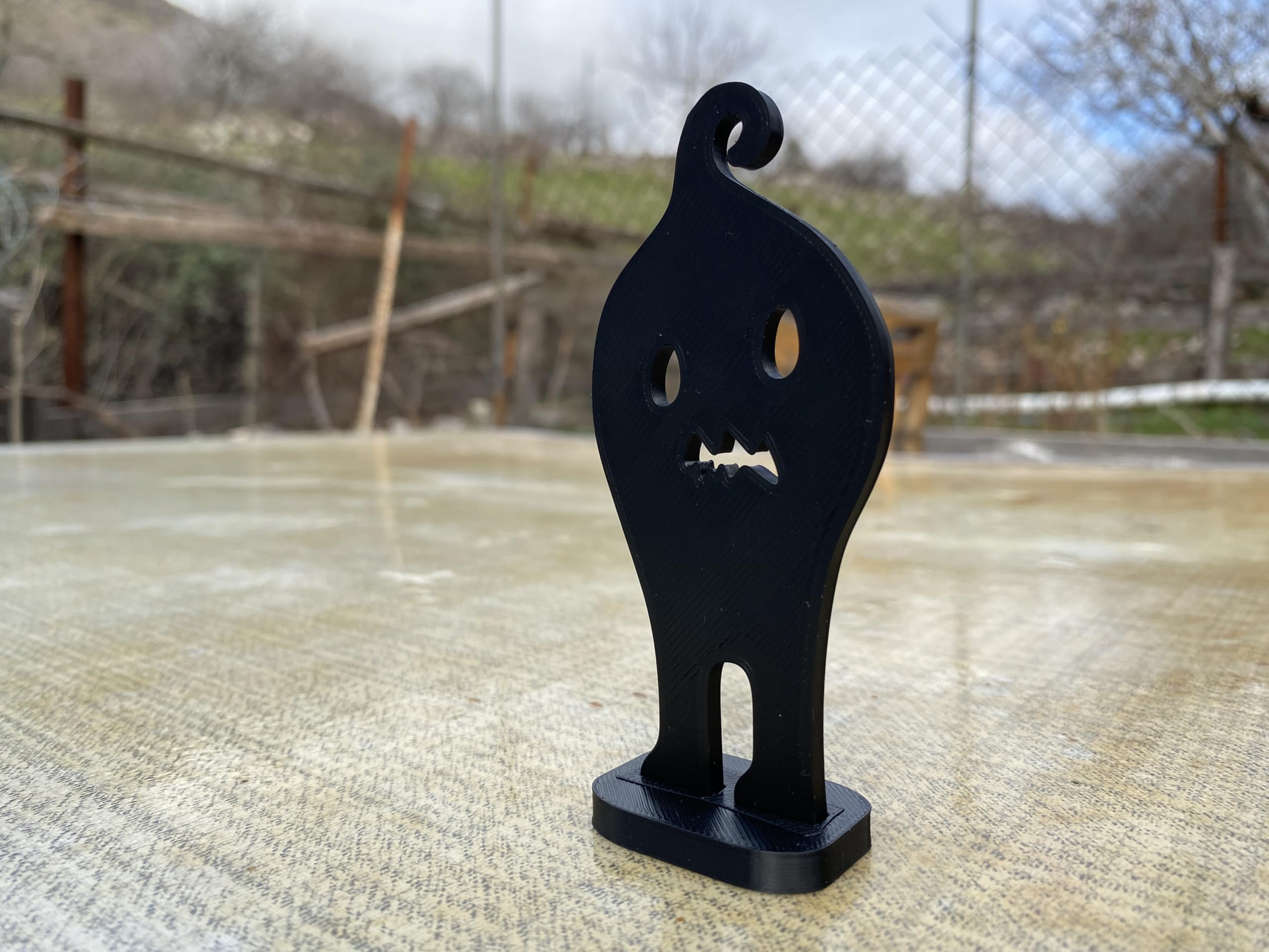 Krobus retro farm game inspired figurine close up