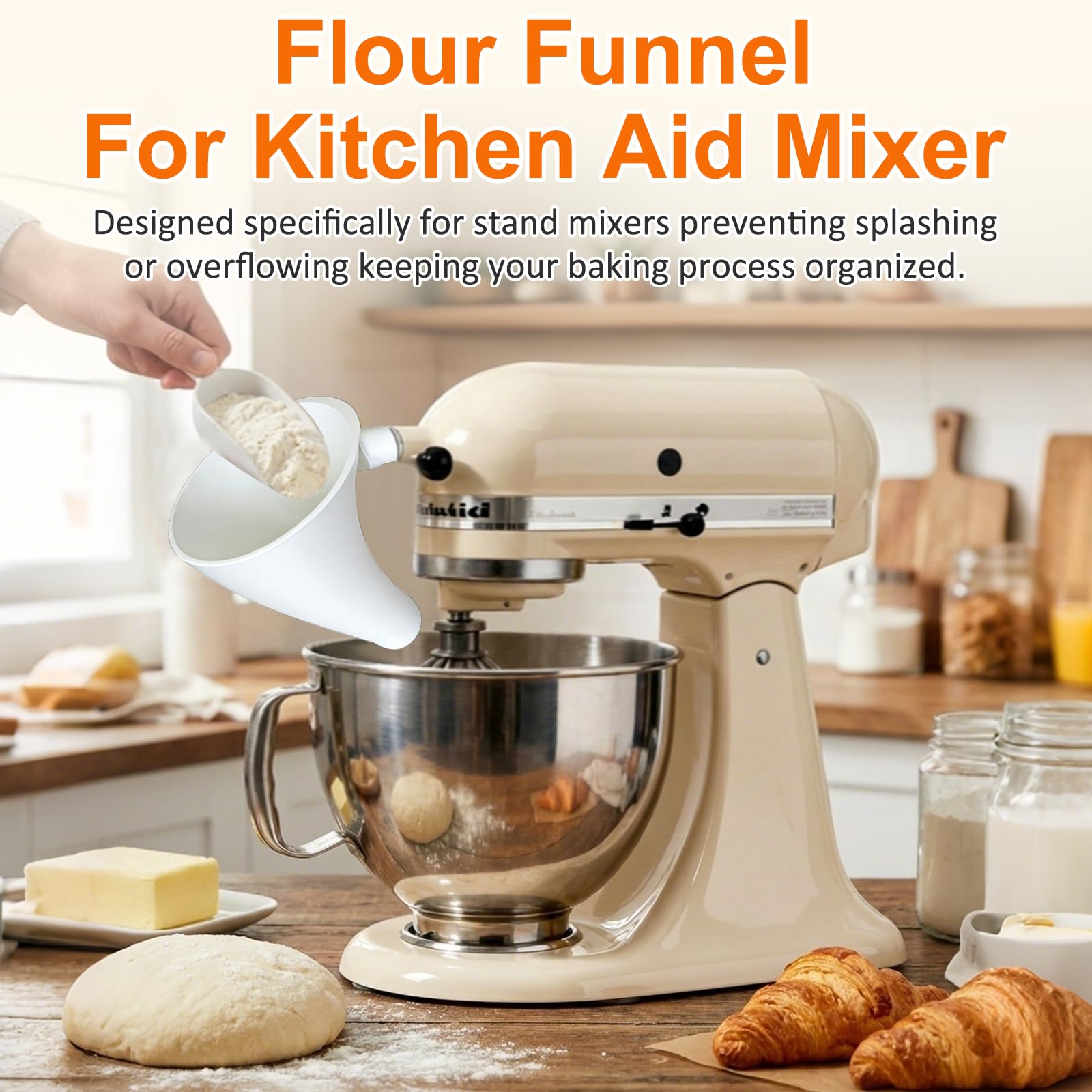 KSM150 tilt-head compatibility flour funnel