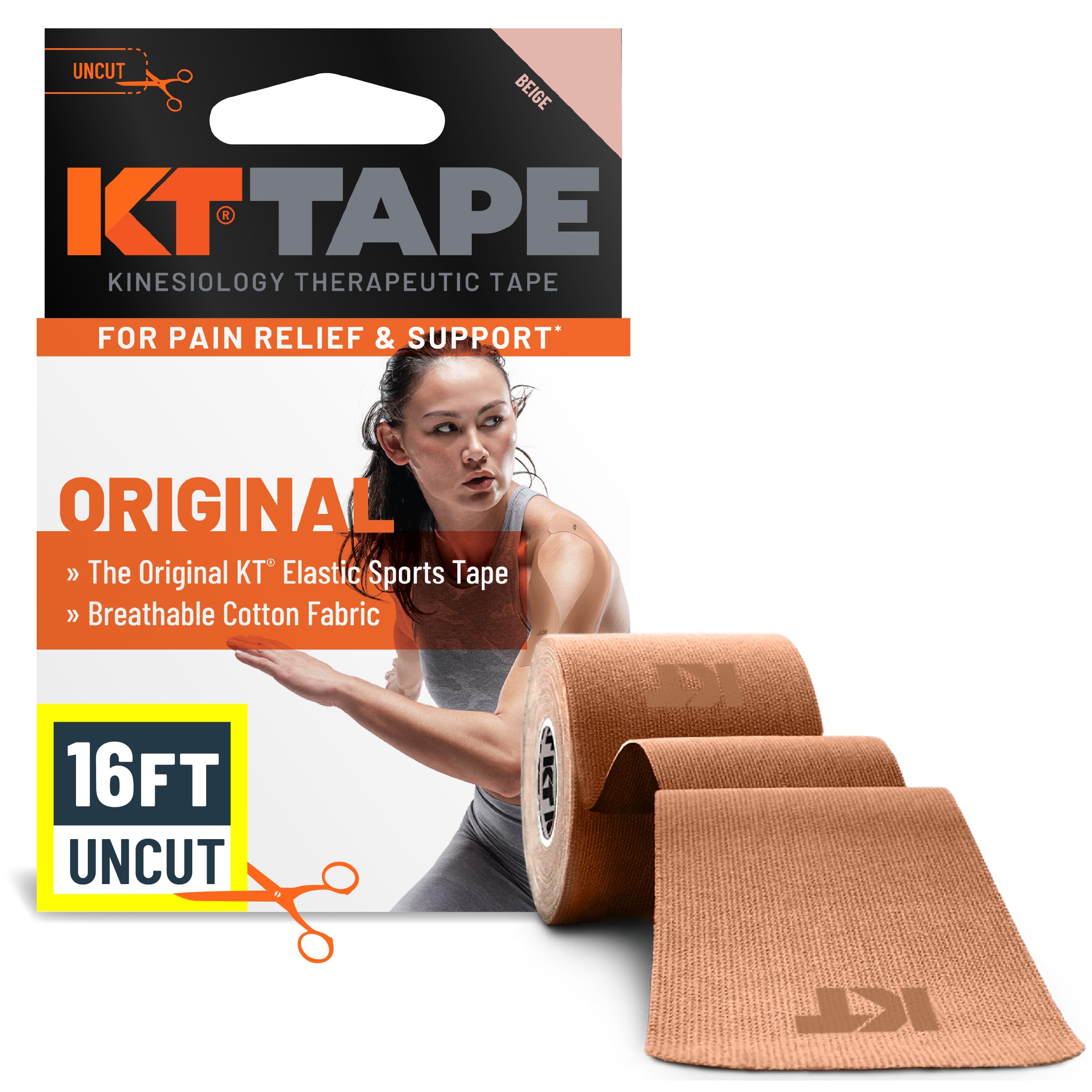 KT Tape Original Cotton beige uncut roll 16 ft