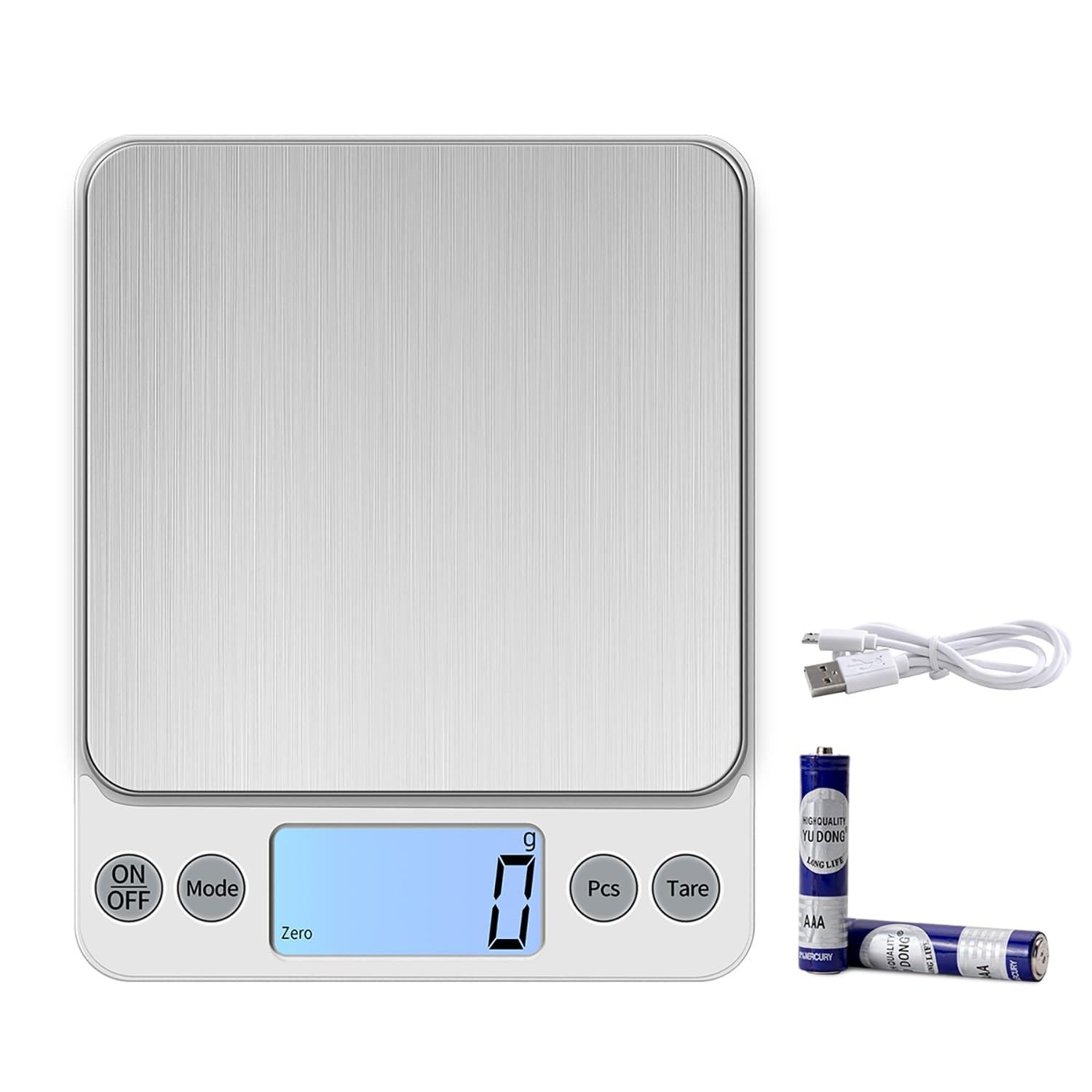 KUBEI digital food scale upgraded larger size with large LCD display