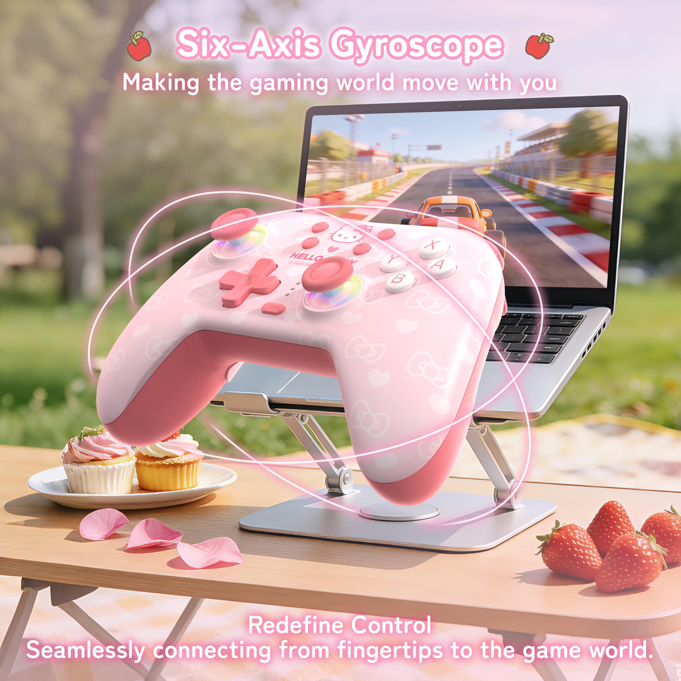 1000mAh rechargeable battery inside Hello Kitty controller