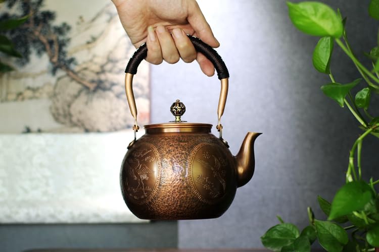 Gift box included for Kunwu copper teapot