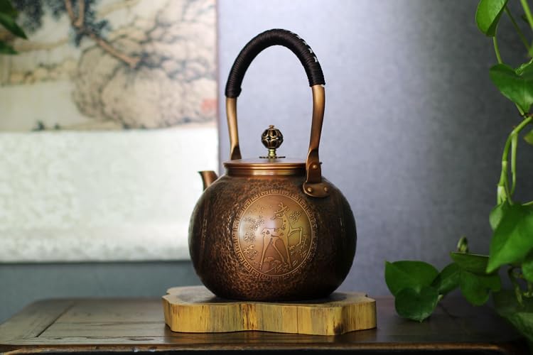 Kunwu 1200 ml copper teapot packaging