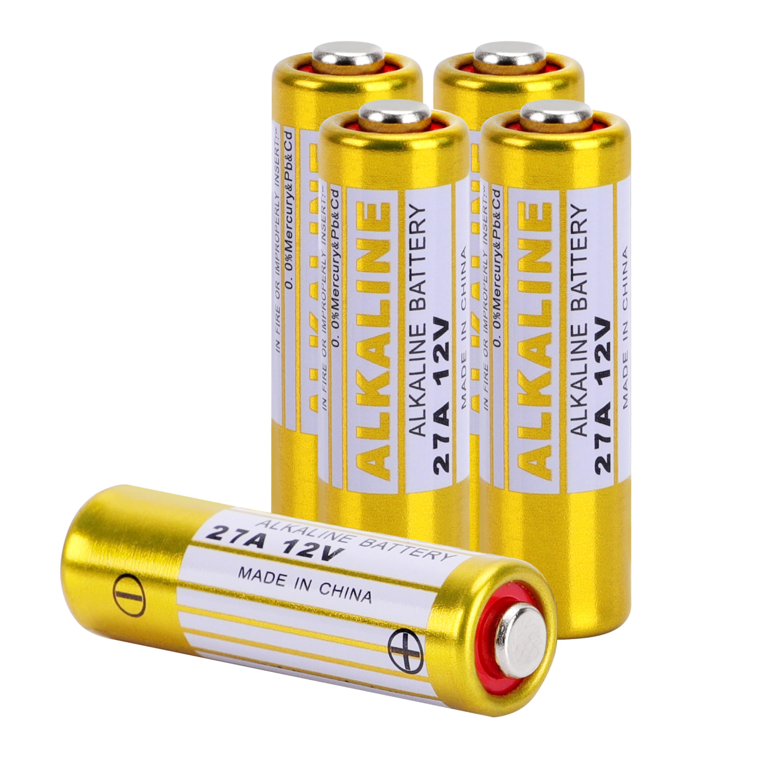 kunying A27 12V alkaline battery 5-pack product packaging