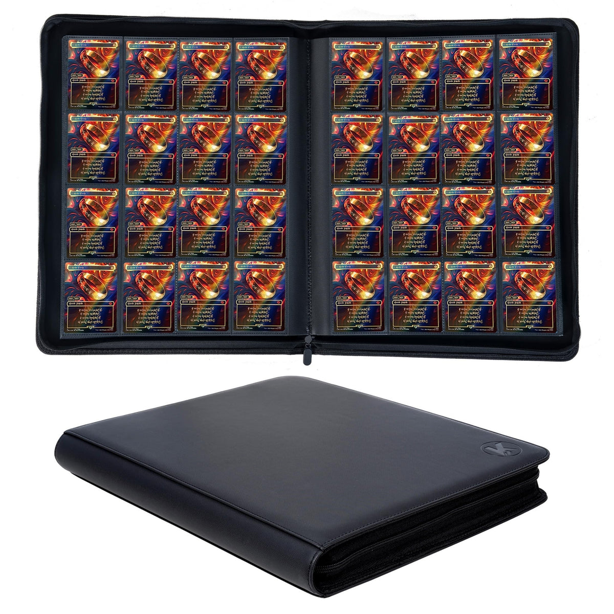 KUOOKING 1000+ Pockets Trading Card Binder black exterior