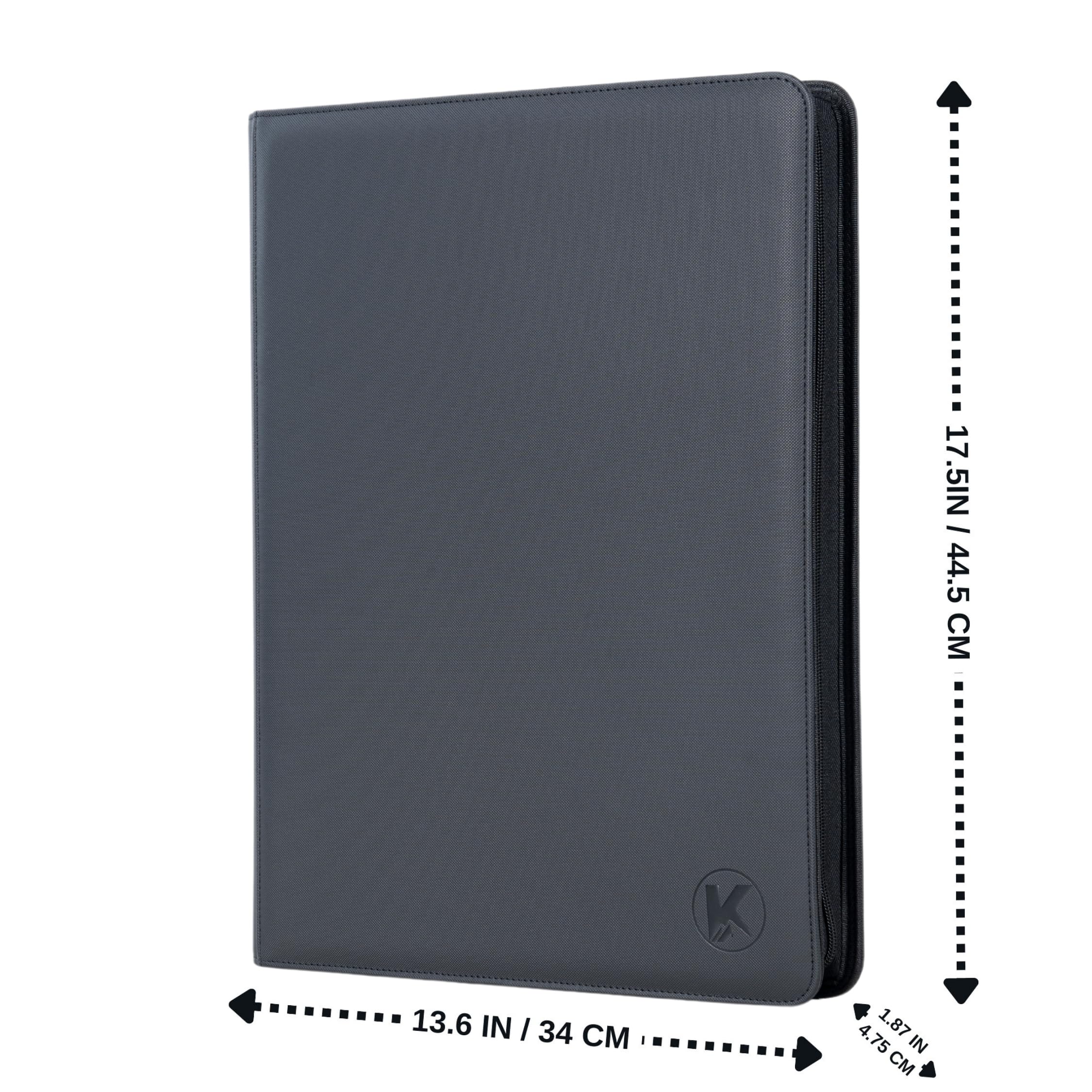 Close up of KUOOKING binder showing capacity and build