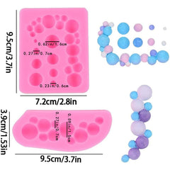 Pearl silicone hemispherical mold top view