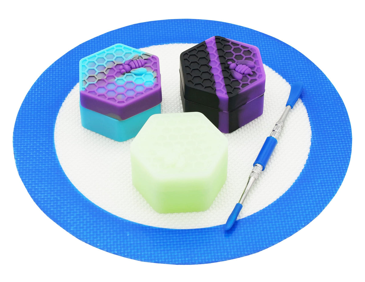 KUVIS 26ml hexagon silicone jar group image