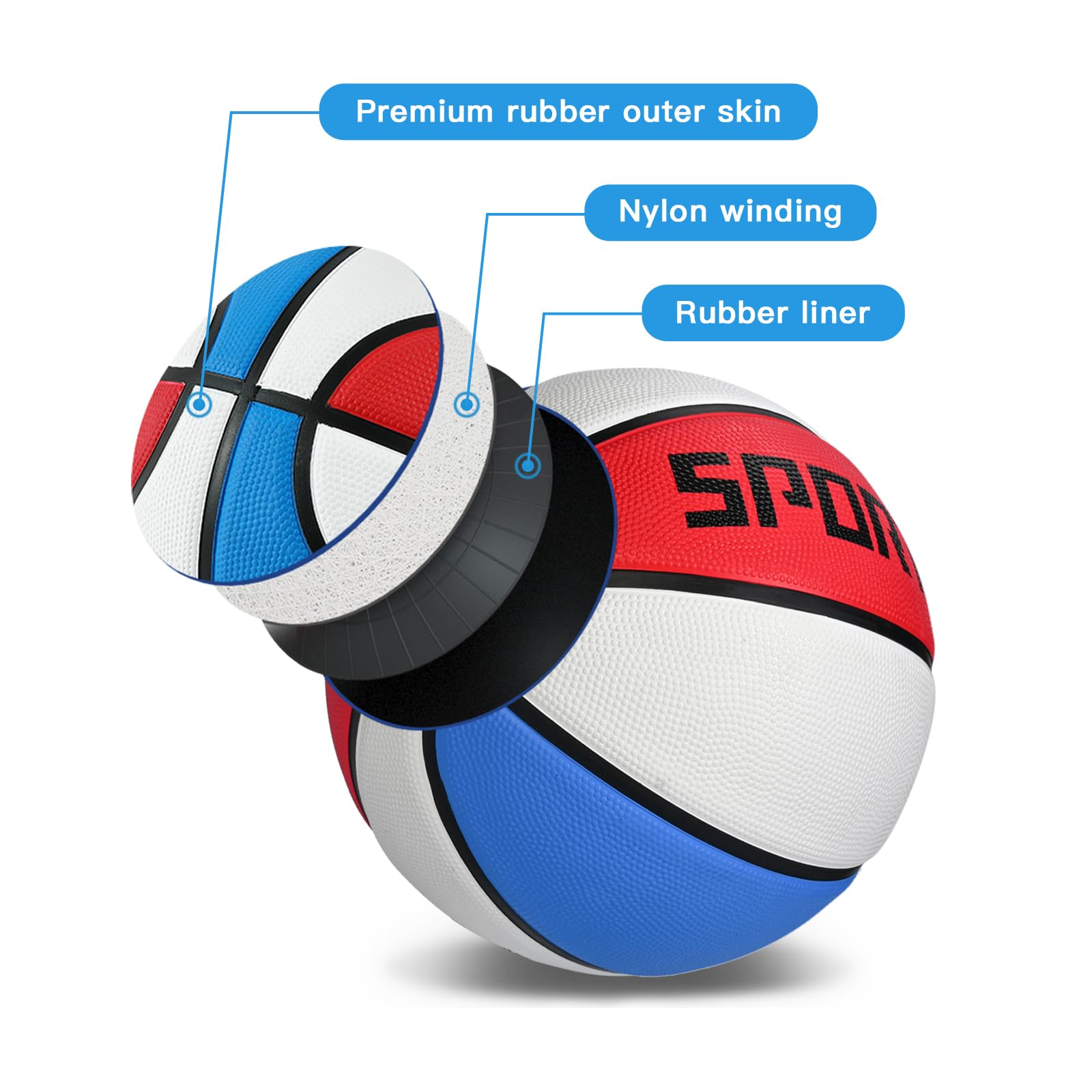 KUYOTQ 22 inch mini basketball packaging