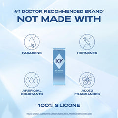 K-Y silicone lube for sex 1.5 fl oz bottle