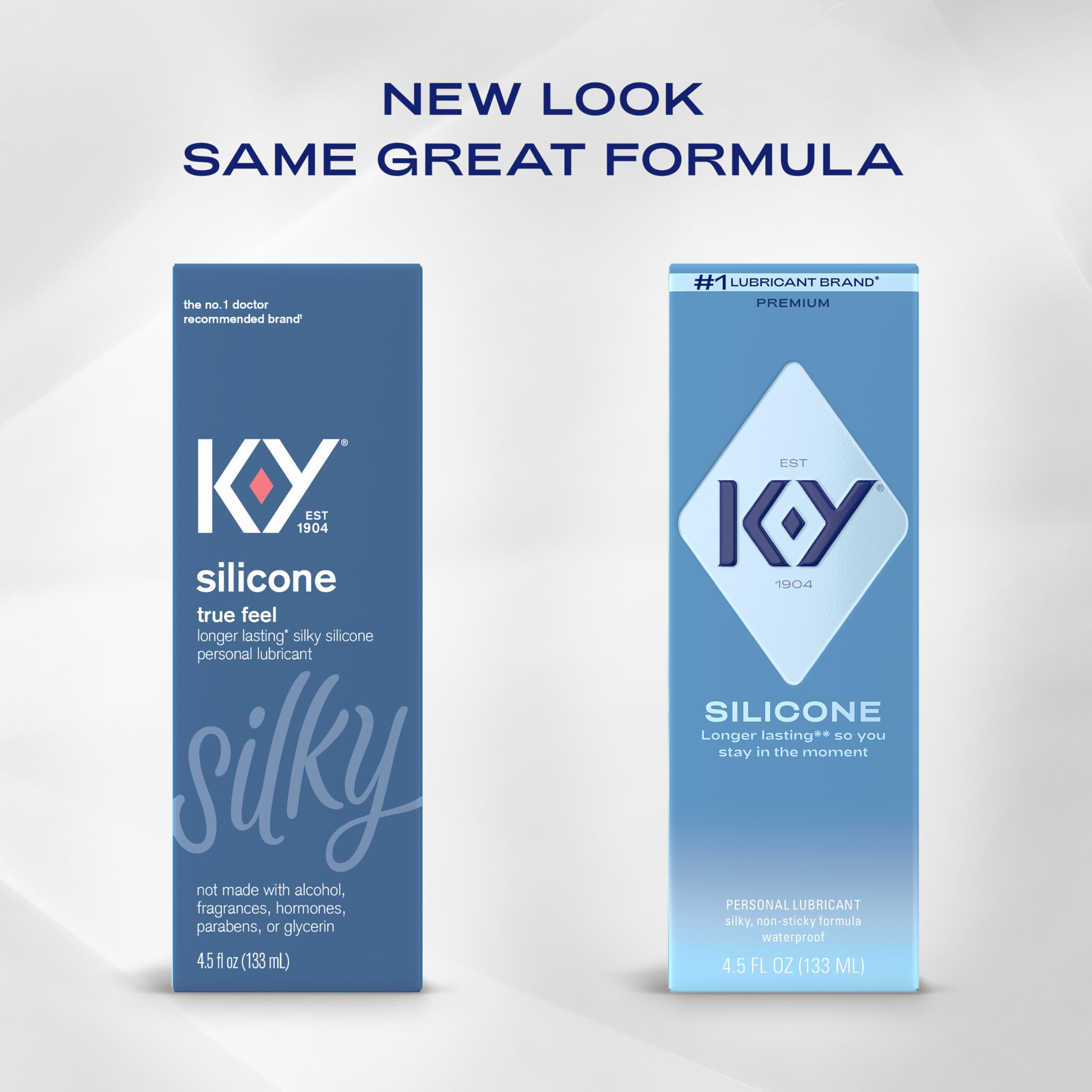 K-Y silicone lube for sex 8.45 oz bottle packaging