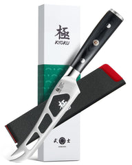 KYOKU 5 in serrated cheese knife with hollow blade and Pakkawood handle