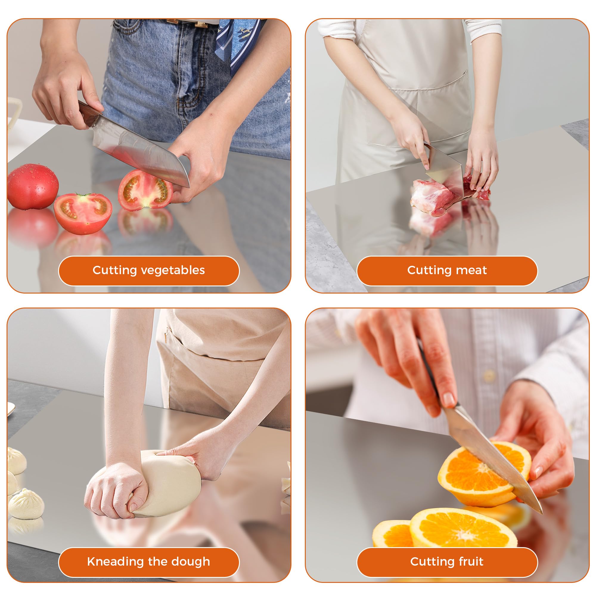 Cutting board suitable for kneading dough and rolling pastry