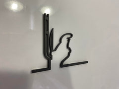 La Linea Figure wall art with glue pads included