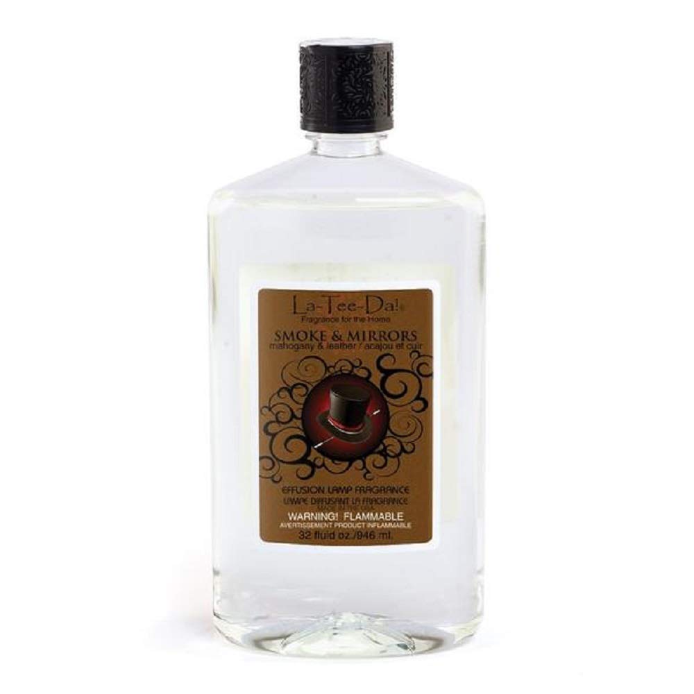 La-Tee-Da Effusion and Fragrance Lamp Oil Refills 32 oz SMOKE AND MIRRORS
