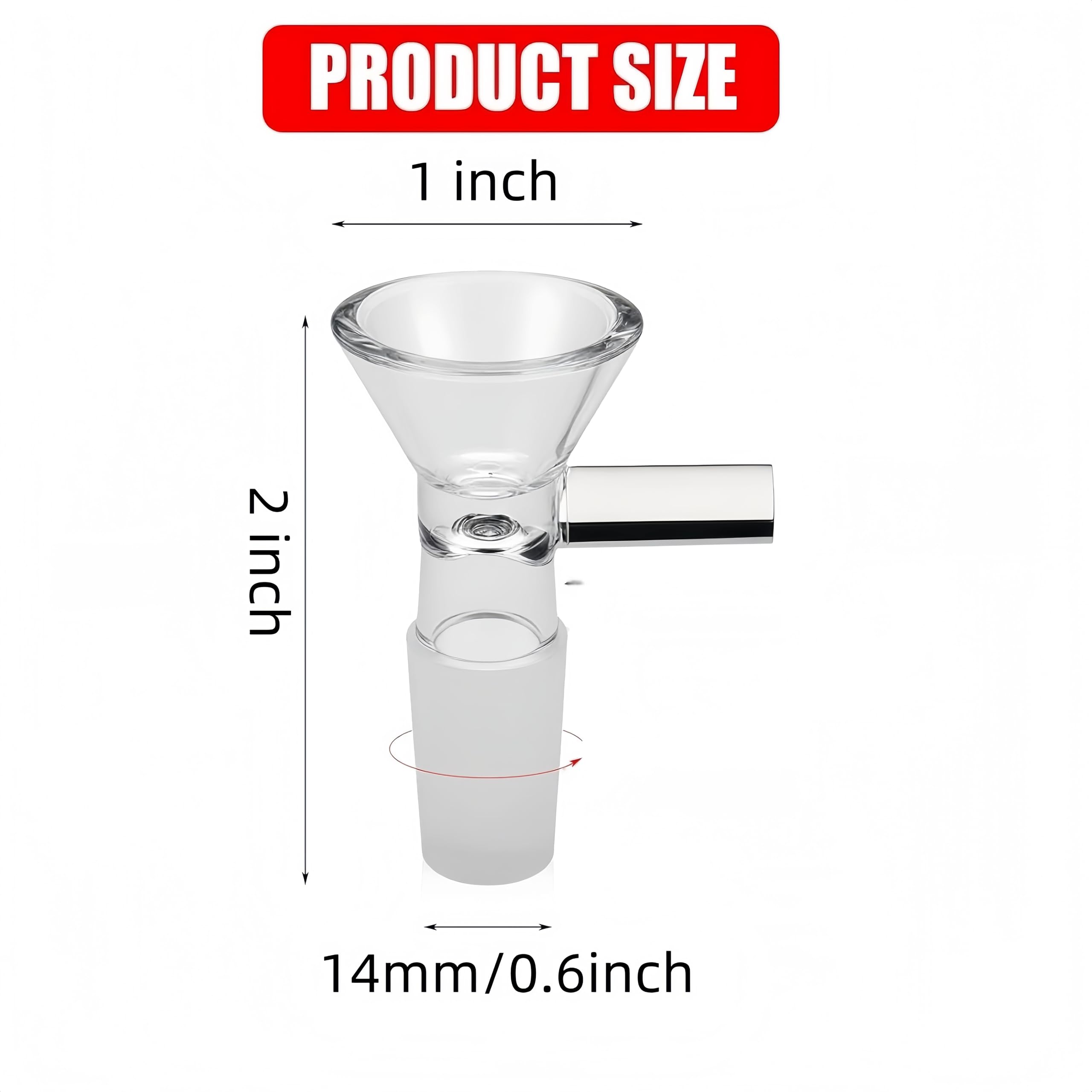 Lab and kitchen usage glass funnel 9-pack