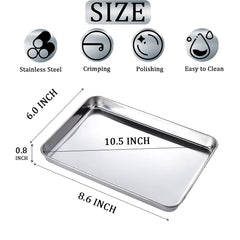 Flat type medical surgical stainless steel dental procedure tray
