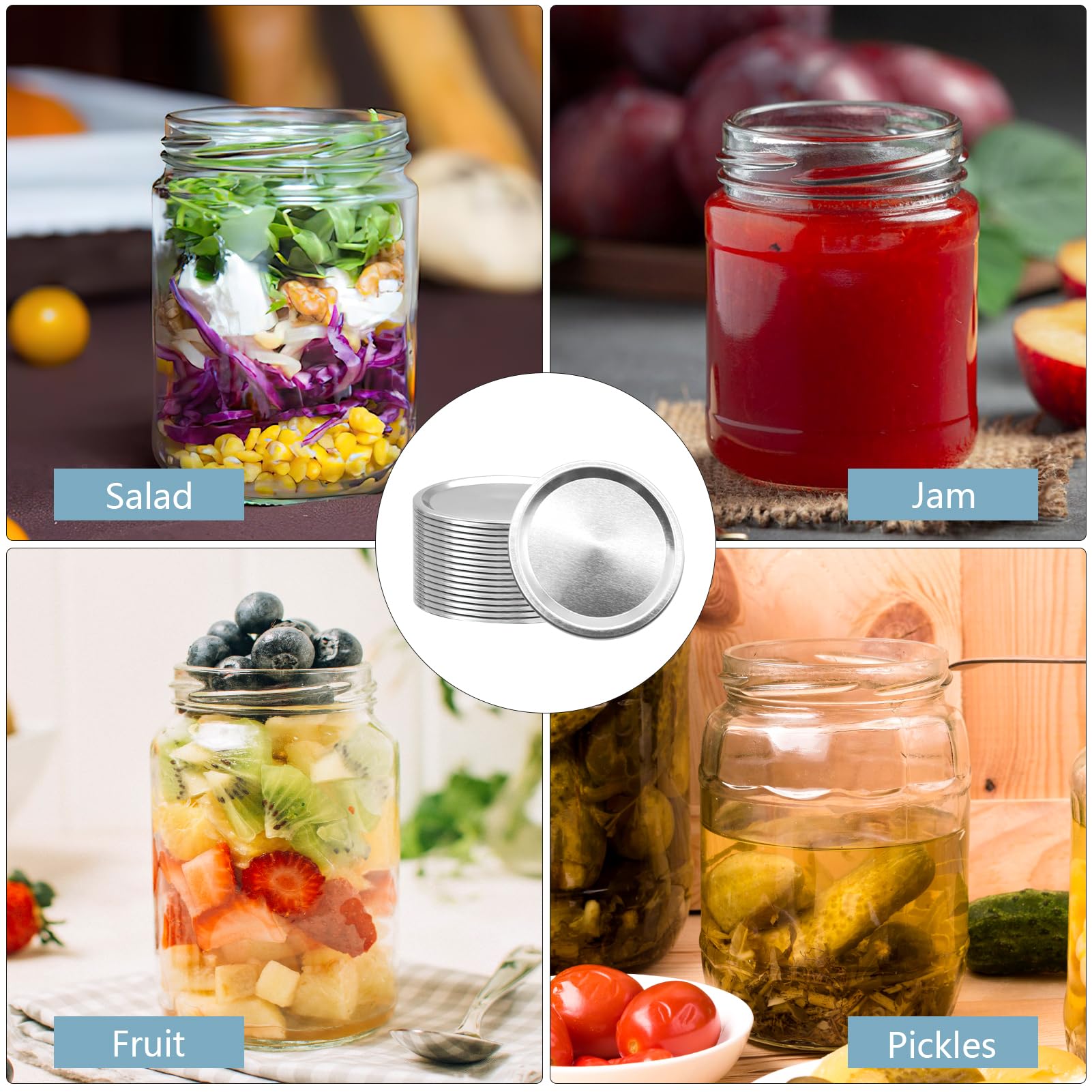 Dishwasher safe tinplate canning lids for jars