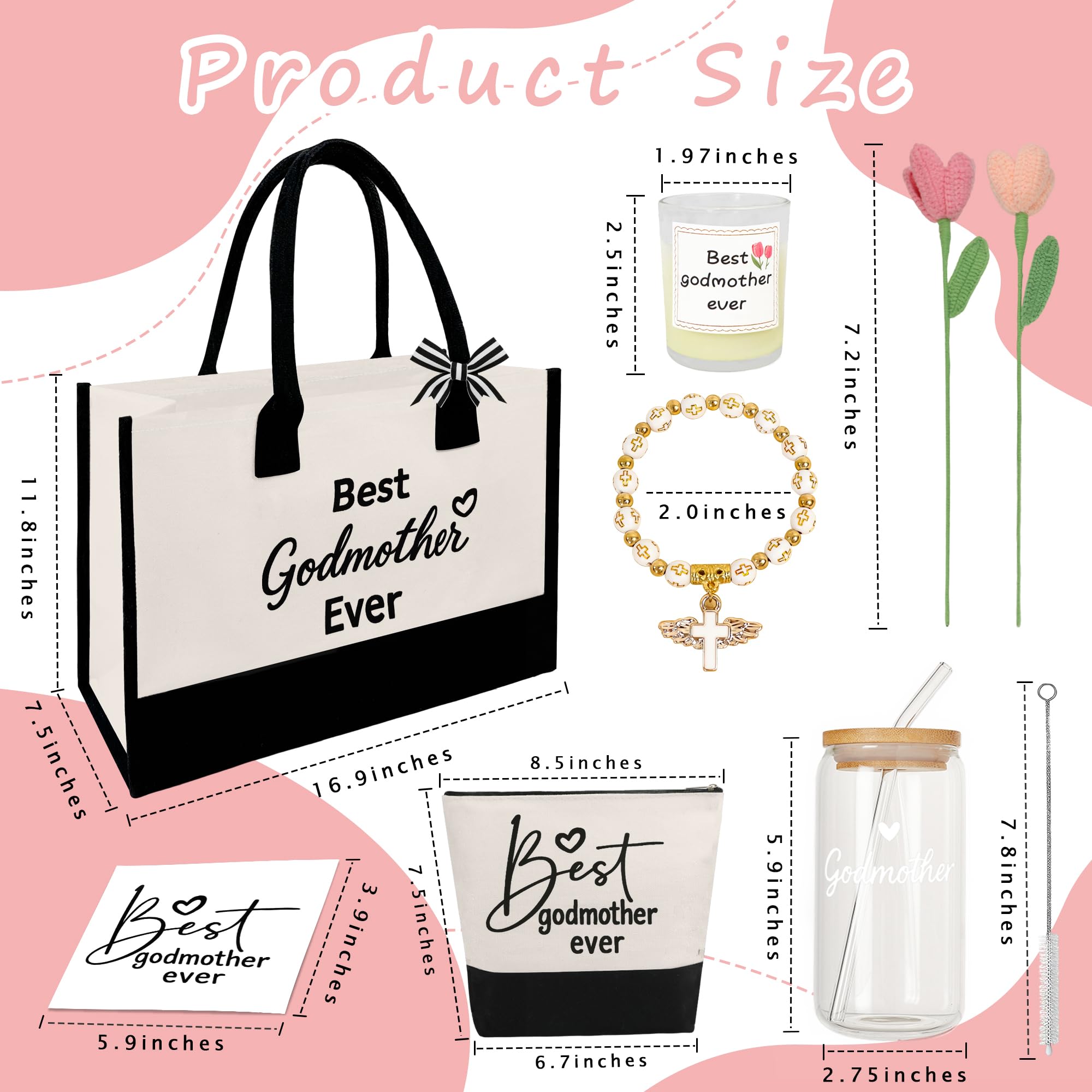 cotton canvas tote bag from LACGO Godmother Proposal Gift set