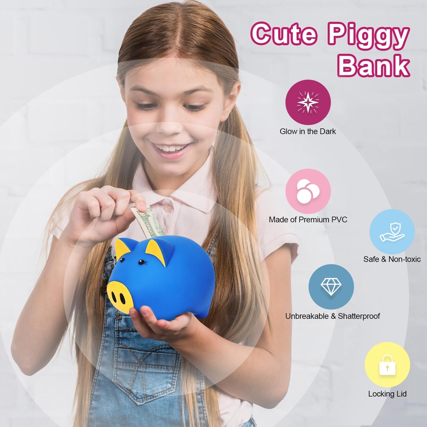 Secure money box for kids pocket money LAEBUILD