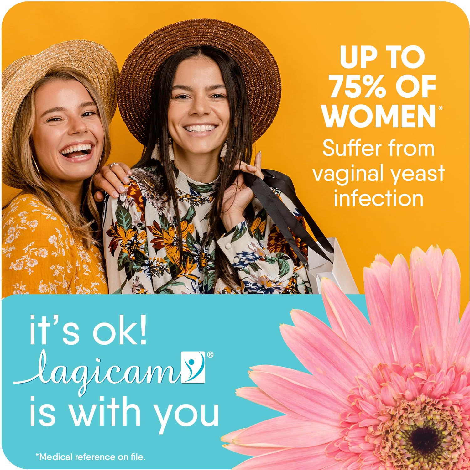Lagicam applicators and cream for yeast infection treatment
