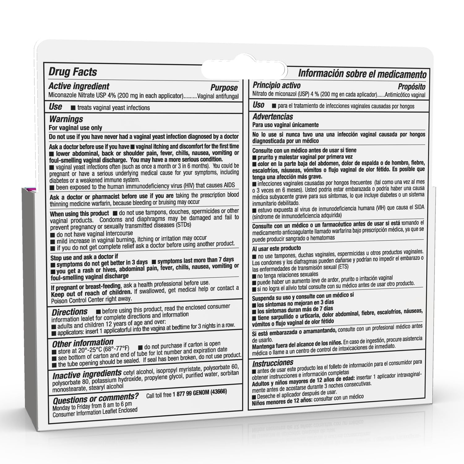 Lagicam yeast infection kit packaging for women