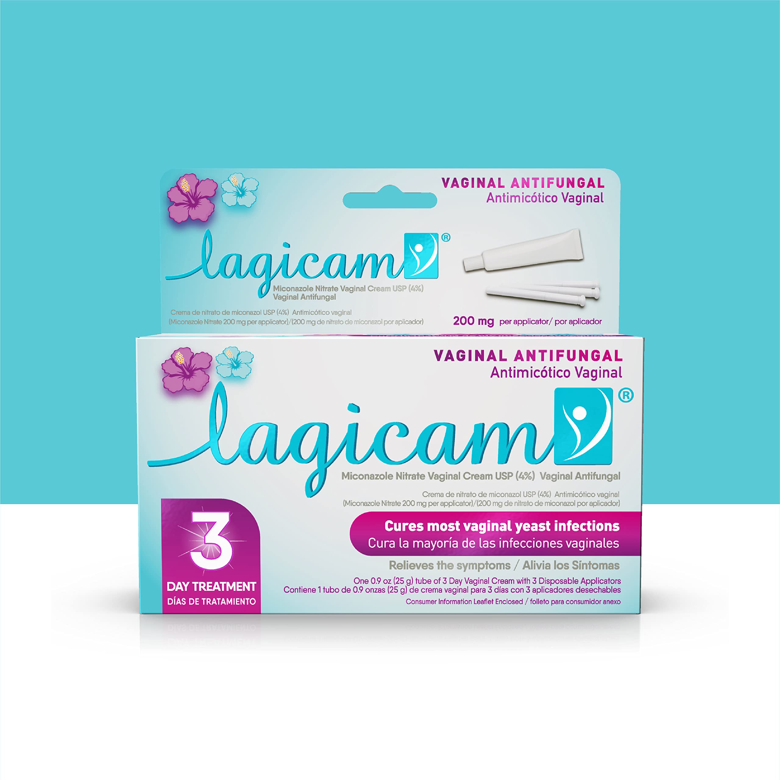 Lagicam V 3 Day Yeast Infection Treatment 25g cream tube