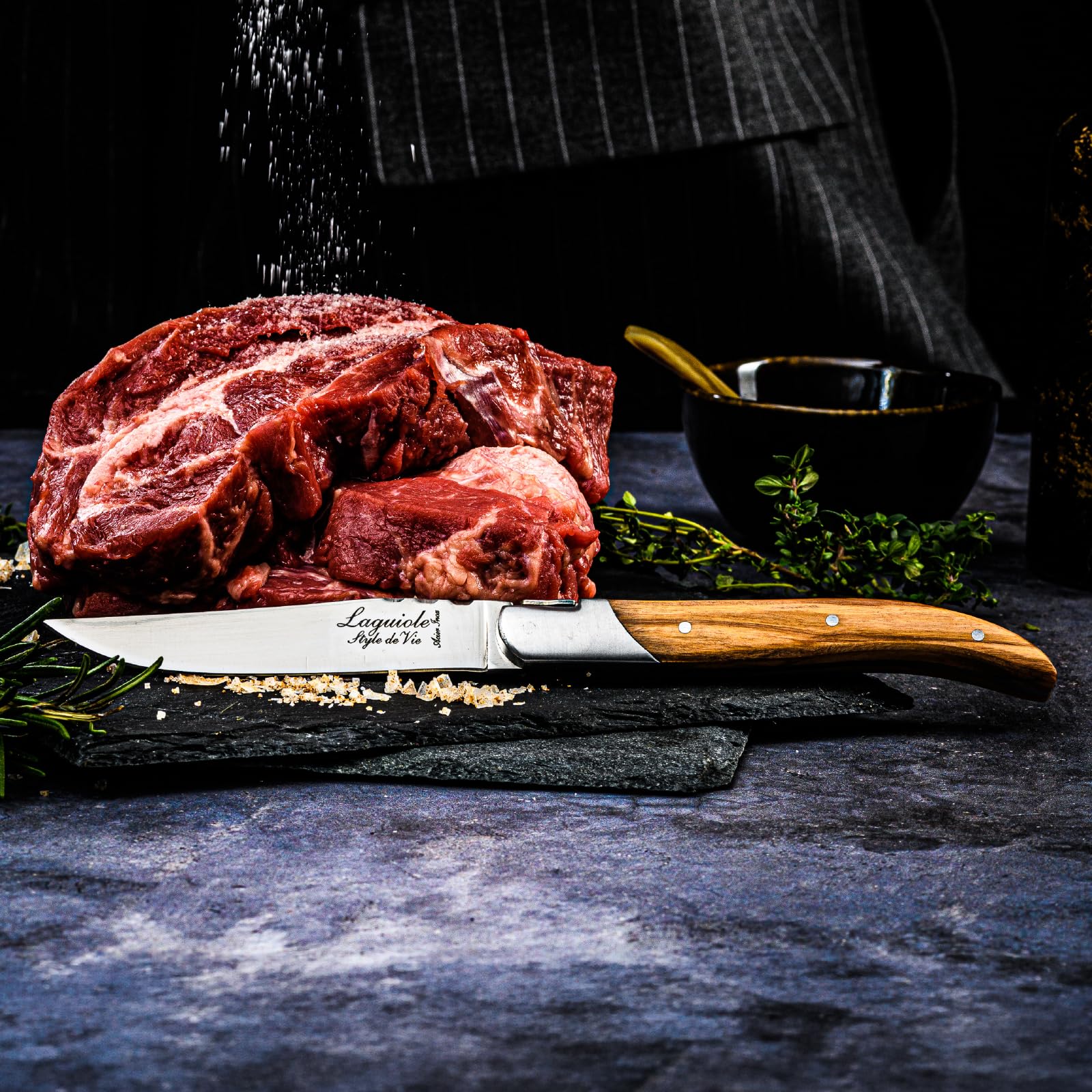 Plain edge blades Laguiole Style de Vie steak knives