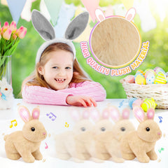 7-inch brown hopping bunny with moving mouth and sounds